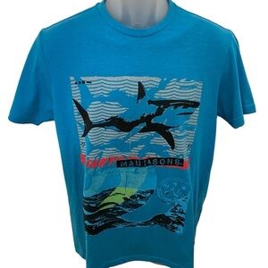 MAUI and SONS Shark Hawaiian Tee Shirt Men M Medium